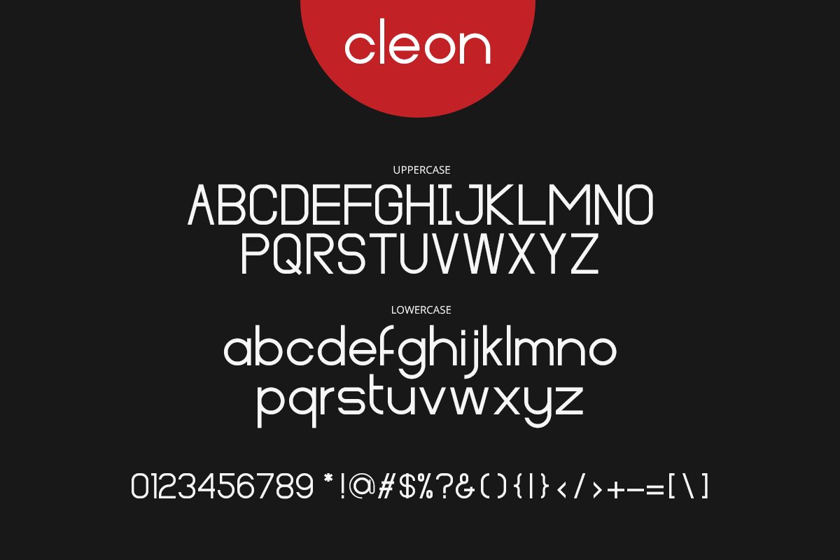 Example font Cleon #5